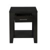 Bruno 2 Piece Ash Gray Wooden Lift Top Coffee and End Table Set with Tempered Glass Top and Drawer