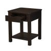 Flora 2 Piece Dark Brown MDF Lift Top Coffee and End Table Set