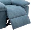 Power Recliner Chair with Adjustable Massage Function, Recliner Chair with
Heating System for Living Room, Blue color fabric