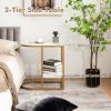 Versatile C-Shaped Mini Side Table With Gold Steel Frame And Faux Marble Top