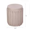 Diameter 14.6 inch round side table Indoor and Outdoor Use, 17 inches height accent table to decorate your house