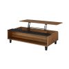 ACME Avala Coffee Table w/Lift Top, Walnut & Black 83140