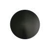 12 Inch Round Cocktail Side End Table, Aluminum Cast Top and Dome Base, Black, Brass