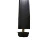 35.5'' Round Whole Black Coffee Table; Clear Coffee Table; Modern Side Center Tables for Living Room; Living Room Furniture