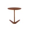 COOLMORE Side Table Round, Small Accent Table Modern End Table for Living Room /Bedroom/ Office