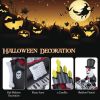 5.2 Feet Halloween Inflatable Skeleton Playing Piano with Bluetooth Speaker