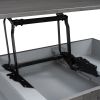 U-style Lift Top Coffee Table with Inner Storage Space and Shelf (As same As WF198291AAE)