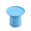 Light blue plastic side table Stylish and Versatile Plastic Round Side Table