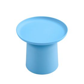 Light blue plastic side table Stylish and Versatile Plastic Round Side Table