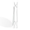 Atlantic Round Metal Tray White End Side Table, Removable Tray Outdoor & Indoor Drink, Snack, Coffee Table, Telephone Table