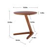 COOLMORE Side Table Round, Small Accent Table Modern End Table for Living Room /Bedroom/ Office