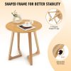 24 Inch Round End Table with Adjustable Foot Pads