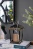Set of 2 Menifee Lantern with Led Candle, Short 5x5x8.5"