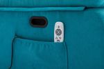 Power Lift Recliner Chair, Chenille Blue Elderly Chair with lifting, lying flat, heating, vibration massage, USB charging, remote control control