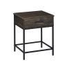 Cliff 2 Piece Brown MDF Lift Top Coffee and End Table Set