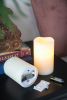 Set of 3 Ivory LED Candles with Remote Timer, L:D3X6" M:D3X5" S:D3X4"