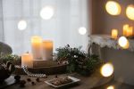 Set of 3 White LED Candles with Remote Timer, L:D3X6" M:D3X5" S:D3X4"