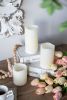 Set of 3 Ivory LED Candles with Remote Timer, L:D3X6" M:D3X5" S:D3X4"
