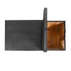 30 Inch Handcrafted Coffee Table with Hinged Lift Top Storage, Open Shelf, and Metal Legs, Charcoal Gray