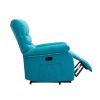Power Lift Recliner Chair, Chenille Blue Elderly Chair with lifting, lying flat, heating, vibration massage, USB charging, remote control control