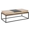 47.2&quot; Lift Top Coffee Table; Lift Top Storage Coffee Table; Wood Lift Top Coffee Table with Storage; Oak &amp; Black
