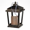 Set of 2 Menifee Lantern with Led Candle, Short 5x5x8.5"