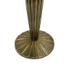 24 Inch Side End Table, Round Drum Shape, Handcrafted Distressed Gray Mango Wood