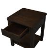 Flora 3 Piece Dark Brown MDF Lift Top Coffee and End Table Set