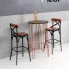 Gold End Table, Small Accent Table/Nightstand, Anti-Rust Sofa Snack Table, Waterproof Coffee Table for Living Room Bedroom Office, bearing 400 pounds