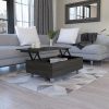 Gambia Lift Top Coffee Table; Four Legs -Espresso