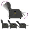 Massage Recliner Chair Dark Gray Microfiber Fabric