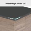 Modern Lift Top Coffee Table Multi Functional Table with 3 Drawers in Walnut & Black