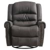 Massage Rocker Recliner Chair Rocking Chairs for Adults Oversized with USB Charge Port Soft Features a Manual Massage and Heat.GREY