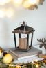Set of 2 Menifee Lantern with Led Candle, Short 5x5x8.5"