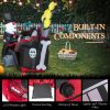 5.2 Feet Halloween Inflatable Skeleton Playing Piano with Bluetooth Speaker