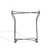 Atlantic Round Metal Tray Black End Side Table, Removable Tray Outdoor & Indoor Drink, Snack, Coffee Table, Telephone Table