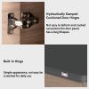 Modern Lift Top Coffee Table Multi Functional Table with 3 Drawers in Walnut & Black