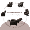 Lehboson Lift Chair Recliners, Electric Power Recliner Chair Sofa for Elderly, massage and heating(Brown)