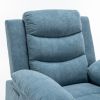 Power Recliner Chair with Adjustable Massage Function, Recliner Chair with
Heating System for Living Room, Blue color fabric