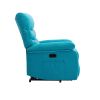 Power Lift Recliner Chair, Chenille Blue Elderly Chair with lifting, lying flat, heating, vibration massage, USB charging, remote control control
