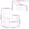 Massage Recliner Chair Dark Gray Microfiber Fabric