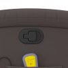Massage Recliner Chair Dark Brown Real Leather