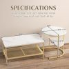 Nesting Coffee Table with Extra Storage Shelf for Living Room