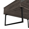 Lift Top Coffee Table With Drawer Vezu, Dark Walnut Finish