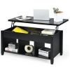 Wood Lift Top Coffee Table with Storage Lower Shelf
