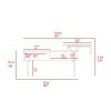 Lift Top Coffee Table 2 Dazza, One Drawer, Carbon Espresso / Onyx Finish