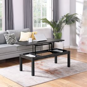 Coffee Table, Lift Top Coffee Tables for Living Room,Rising Tabletop Wood Dining Center Tables with Storage Shelf and Hidden Compartment (Color: as Pic)