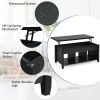 Wood Lift Top Coffee Table with Storage Lower Shelf
