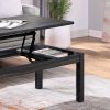 Coffee Table, Lift Top Coffee Tables for Living Room,Rising Tabletop Wood Dining Center Tables with Storage Shelf and Hidden Compartment