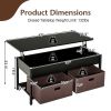 Lift Top Coffee Table with Drawers and Hidden Compartment